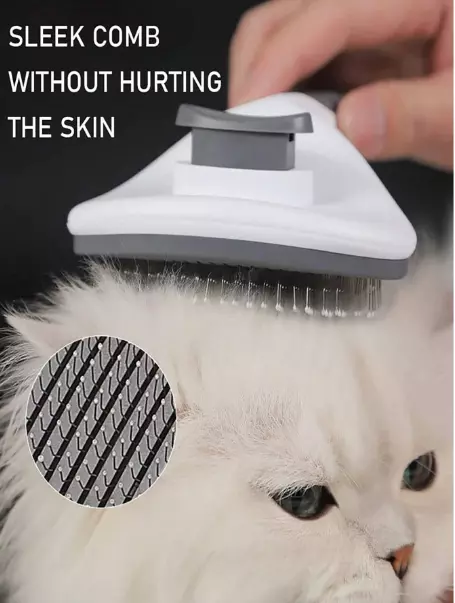 Pet Hair Remover Dog Cat Comb Grooming Massage Deshedding Self Cleaning Brush US