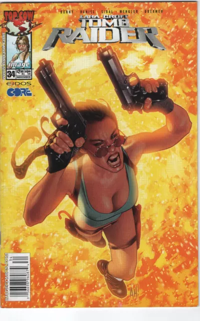 Tomb Raider #34 Adam Hughes Newsstand Lara Croft Image Top Cow GGA Good Girl Art