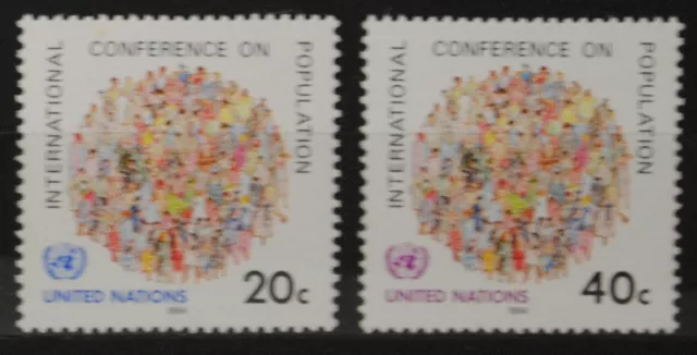 Nations Unies New York 1984  Y & T N° 408/409  Neufs   * *  SANS CHARNIERE