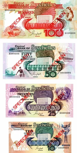 Seychelles - P-32s-35s - Foreign Paper Money - Paper Money - Foreign