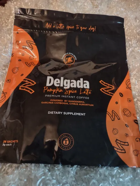 Pumpkin Spice Delgada Slimming Coffee TLC (28 sachets) 08/2023