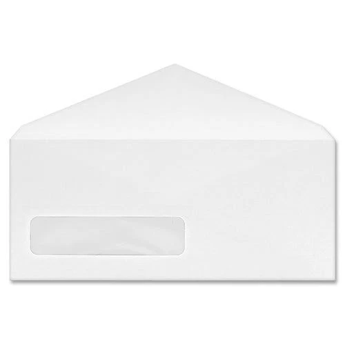 Business Source Business Source No. 9 V-flap Window Display Envelopes BSN99710