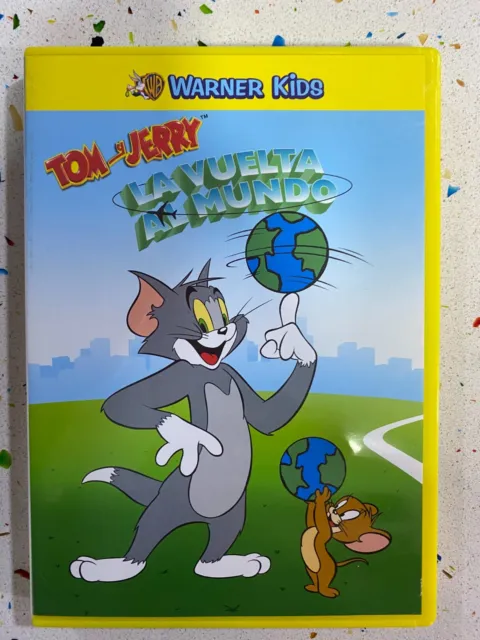 Tom Y Jerry DVD La Giro Al Mondo - Warner Kids Spagnolo Inglese Francese Tedesco