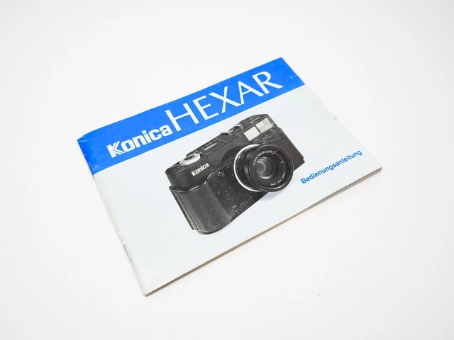 Konica Hexar AF Instruction Manual manuale utente + VERSIONE TEDESCA +