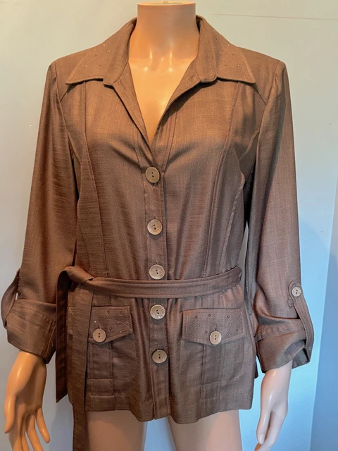 Veste Beige Légère Manches 3/4 SOMMERMANN Taille 42 - Occasion En Très Bon état