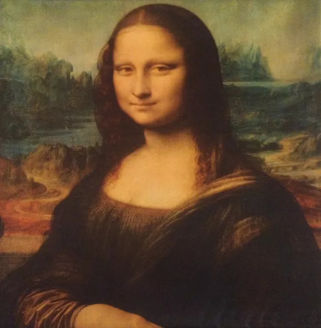Kissenbezug Canvas-Stoff Gemälde Renaissance Leonardo da Vinci Mona Lisa