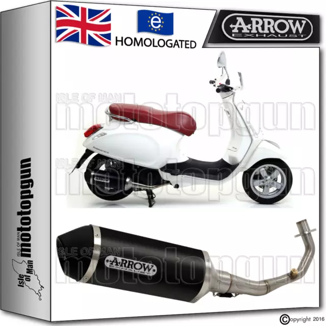 Arrow Full System Urban Aluminium Dark Hom Piaggio Vespa Primavera 125 2015 15