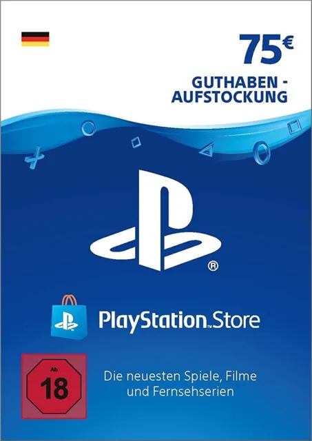 PlayStation Network Card 75 EUR Deutschland PSN Code Email