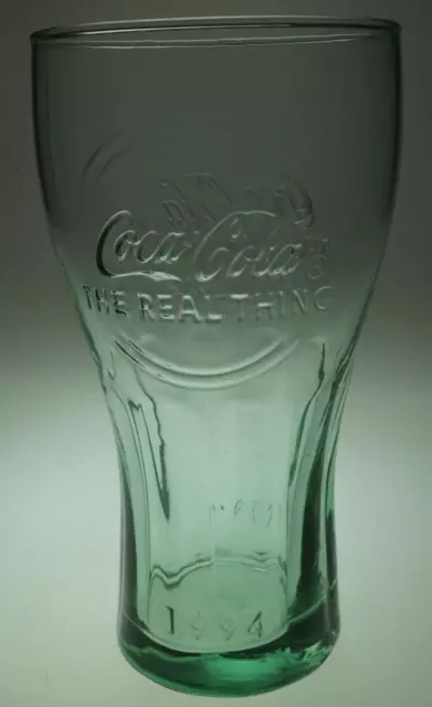 Coca Cola McDonald's 125 Years Glass Green 1994 The Real Thing Made France QA58