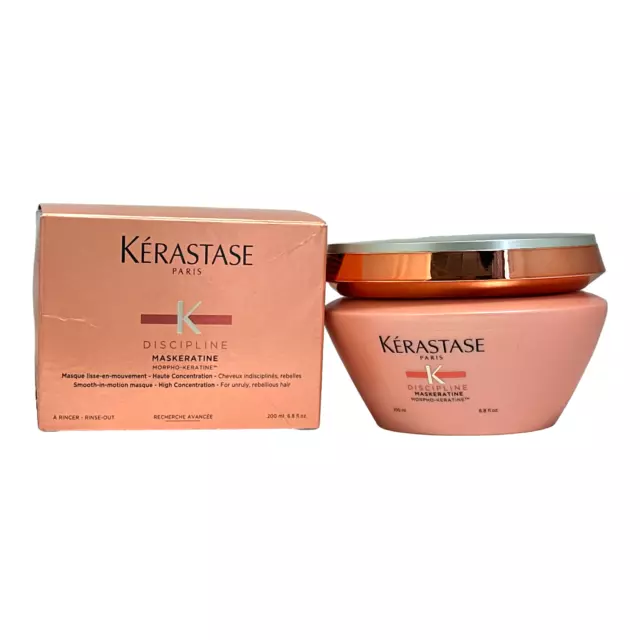 Kerastase K Discipline Maskeratine Smooth-In-Motion Mask 200ml/6.8oz. New