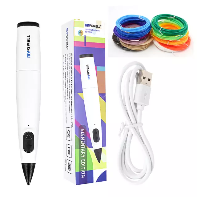 3D Printing Pen 20 Color PCL Filaments DIY Crafting Doodle Drawing Gift MYRIWELL