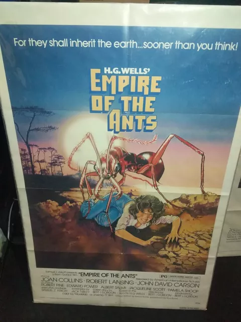 H.G. Wells Empire Of The Ants Original 1977 Movie Poster! See Pics!