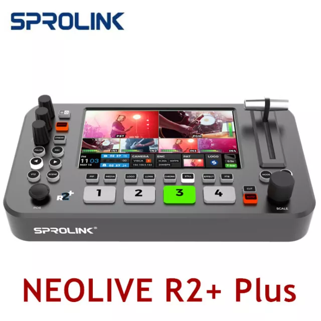 SPROLINK NEOLIVE R2+ Plus Multi-Cameras 4xHDMI Mixer Video Switcher USB3.0 input