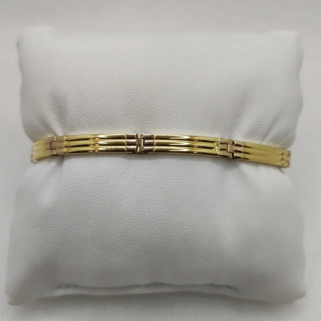 Bracelet en Or 18k Homme Semi Rigide Mince 20 CM 11,00 Gr
