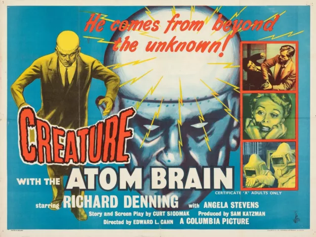 Creature with the Atom Brain 1955. Dvd. copy of public domain film. disc only