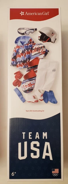 American Girl Team USA  Snowboarding Set NIB NRFB Olympics Games New