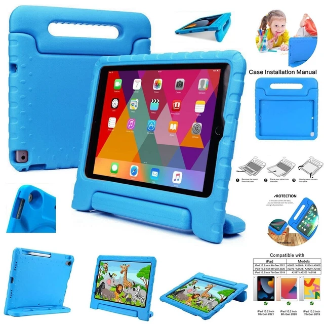 CUSTODIA SUPPORTO EVA EVA TOUGH KIDS ANTIURTO PER APPLE iPAD 10.2"" 7a 8a 9a generazione