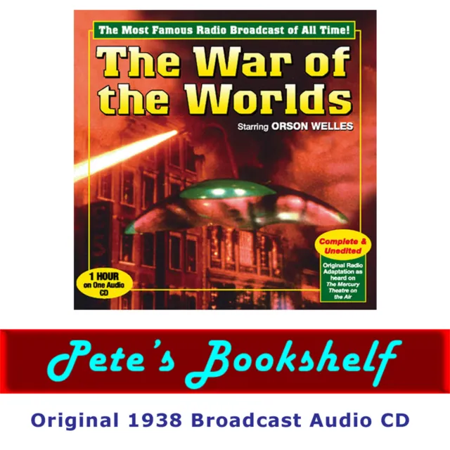 War Of The Worlds by H.G. Wells 1938 Original Broadcast with Orson Welles-CD