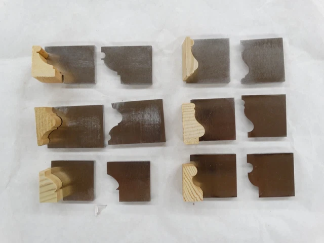 Shaper / Molder Custom Corrugated Back / CB Knives Lot A of 6 Assorted