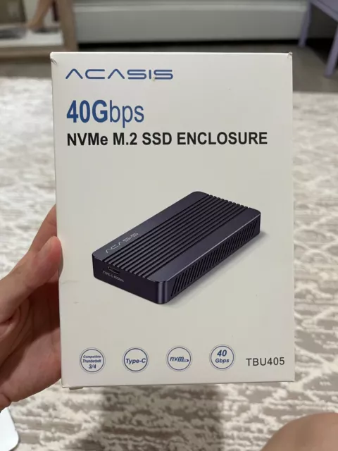 Acasis 40Gbps M.2 NVMe SSD Enclosure Compatible with  TB3/4USB4.0/3.2/3.1/3.0/2.0