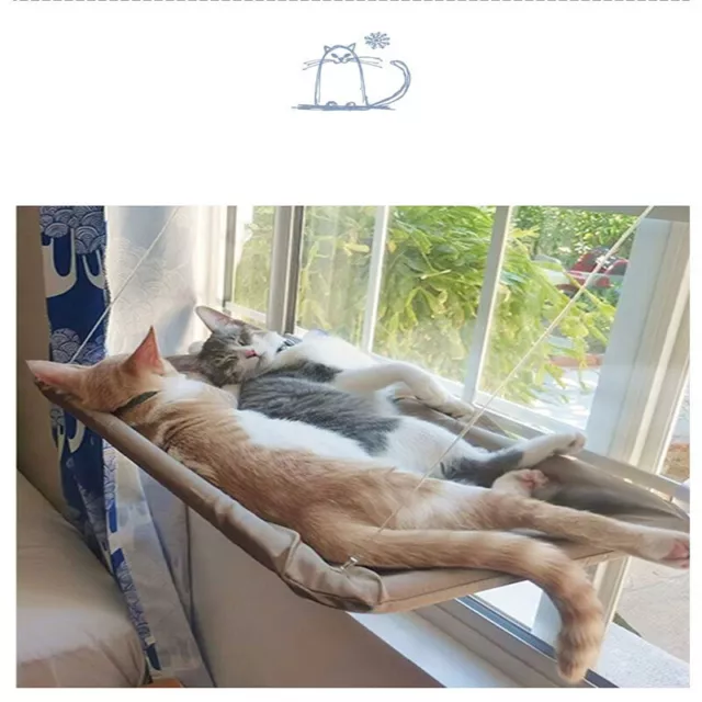 Cat Sunny Seat Window Mount Pet  Hammock Comfortable Hanging Beds Bearing 15KG