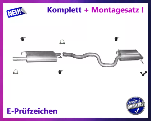 Auspuffanlage VW Transporter T5 T6 V VI 2.0 2.5 TDI BiTDI 4-Motion Montagesatz