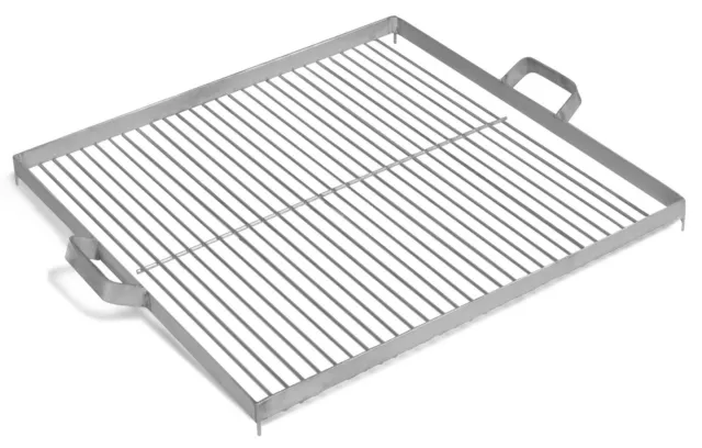 Grillrost aus Edelstahl 58x58 cm mit 2 Griffen