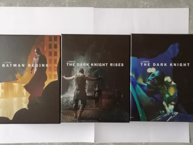 The Dark Knight Trilogy édition collector 4K UHD & Blu-Ray Steelbooks-