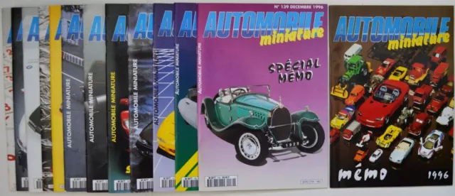 Revue Automobile Miniature / lot 1995 - année complète / 12 n° du 128 au 139.