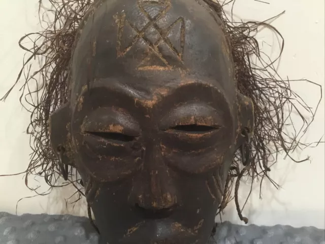 Authentic AfricanChockwe Mask Mwana Pwo Headdress tribalCongo Vintage 3