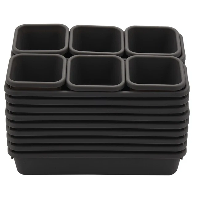 Paquet de 18 Plateaux D'Organisateur de Tiroir à EmboîTement, Organisateur 8311