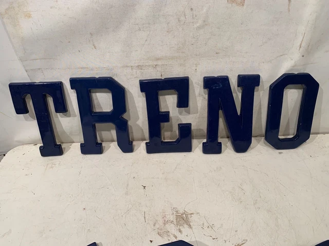 Blocco lettere in ceramica di Stazione vintage