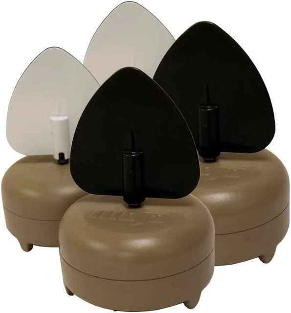 Mojo Dove-A-Flicker Spinning Wing Dove Decoys for Dove Hunting, 4 Pack (Batte...