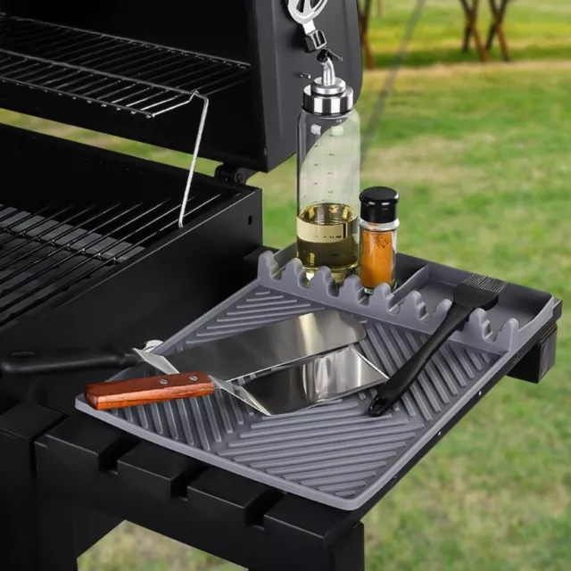 Soft Blackstone Grill Pad with Hanging Hole BBQ Utensils Holder Mat  Outdoor