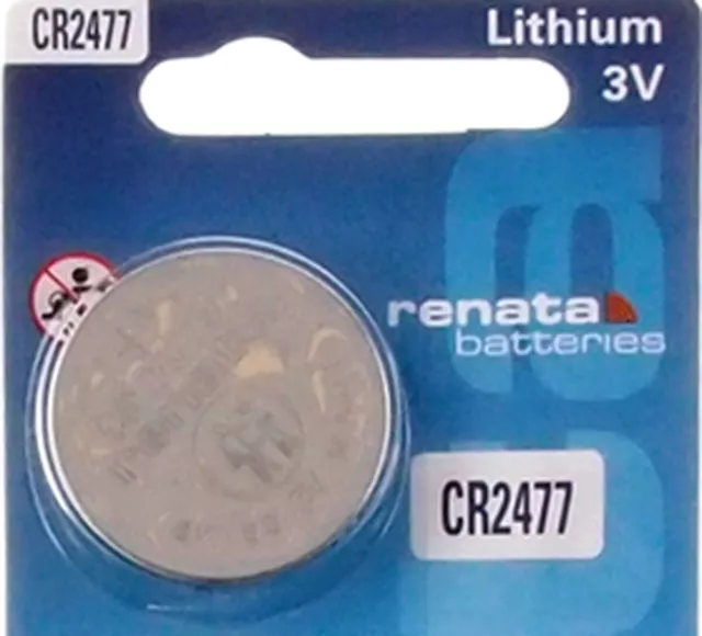 1 CR 2477N Renata Lithium 3V Watch Batteries