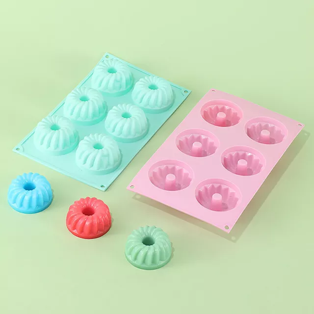 6Cavity Mini Cake Donut Pan Silicone Mold DIY Cake Pans Cake Jello Silicone Mold