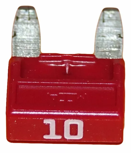 Lot 1 2 5 10 mini fusibles 10A auto moto à lame rouge pince extracteur fusible