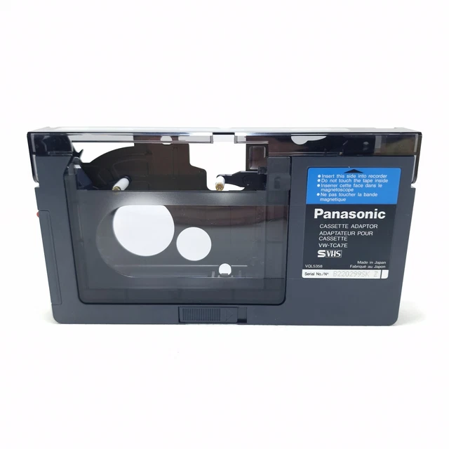 PANASONIC VWTCA7E MOTORISED Tape Cassette Adaptor SVHSC VHSC to VHS
