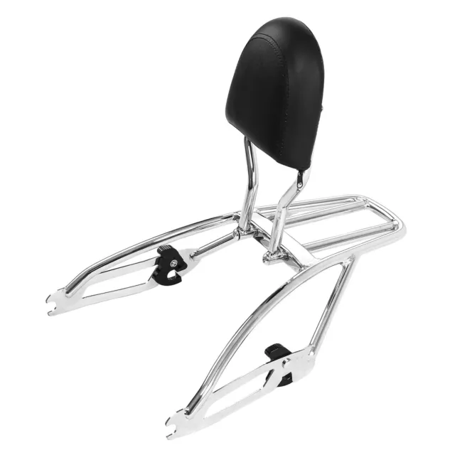 Two-Up Luggage Rack Backrest Fit For Harley Street 500 750 2015-2020 2019 Chrome
