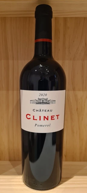 Chateau Clinet 2020 pomerol caisse bois unitaire à glissière