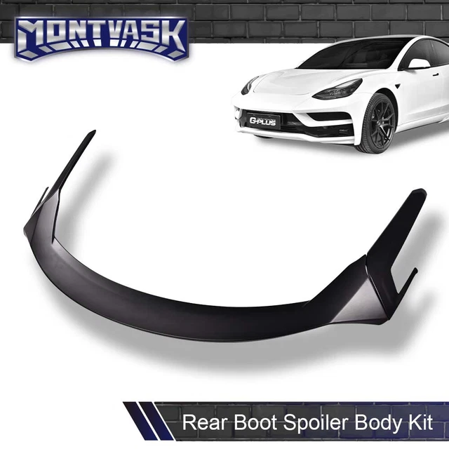REAR TRUNK SPOILER Wing Body Kit Gloss Black Fit For 20172021 Tesla