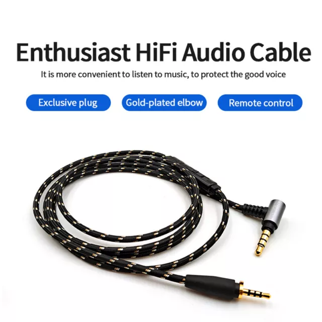 HiFi Gold Plated 6N Occ Cable For Sennheiser Urbanite On Ear Over Ear Headphone