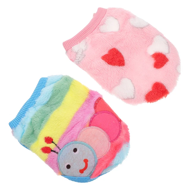 2 piezas Ropa Conejo Animales Pequeños Accesorios Cómodos Chalecos Mascotas