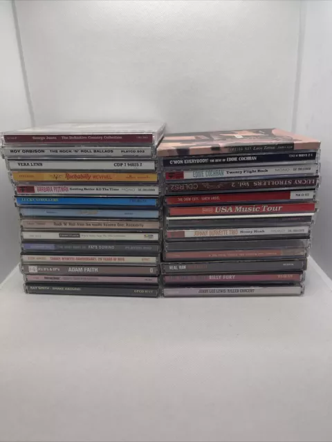 27 X CD Job Lot Collection Bundle 60’s 70’s And Rockabilly CDs