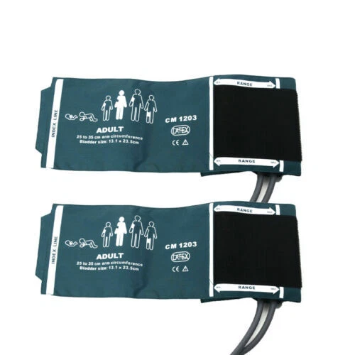 2PC Patient Monitor Cuff NIBP Cuff Blood Pressure Cuff Adult Double-tube