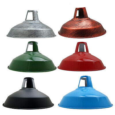 Éclairage de lampe multicolore rétro en métal industriel vintage