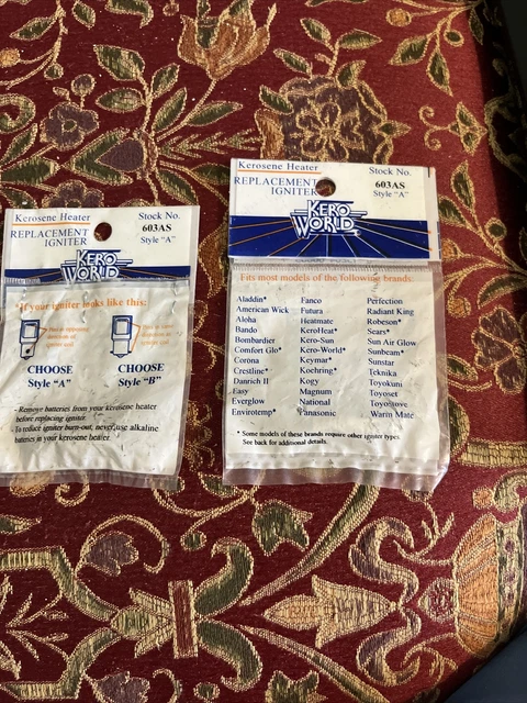New Sealed Kero World Kerosene Heater Replacement Igniter #603A  2 For 1 Price