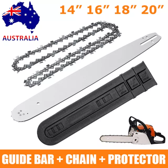 Chainsaw Bar & Chain & Protector For Husqvarna Stihl Baumr-Ag 14" 16" 18" 20" AU