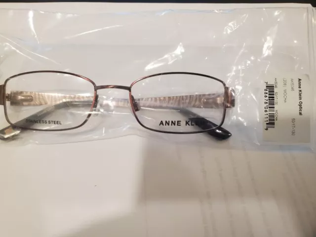 Anne Klein AK5046 Eyeglasses Women Mocha 50mm/17/130 B29MM New & Authentic