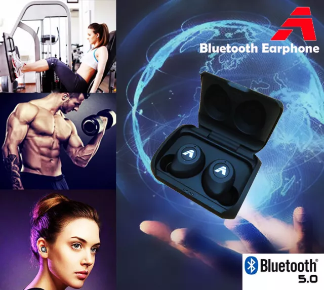 TWS Bluetooth 5.0 Headset Wireless Earphones Mini Stereo Headphones Earbuds NEW